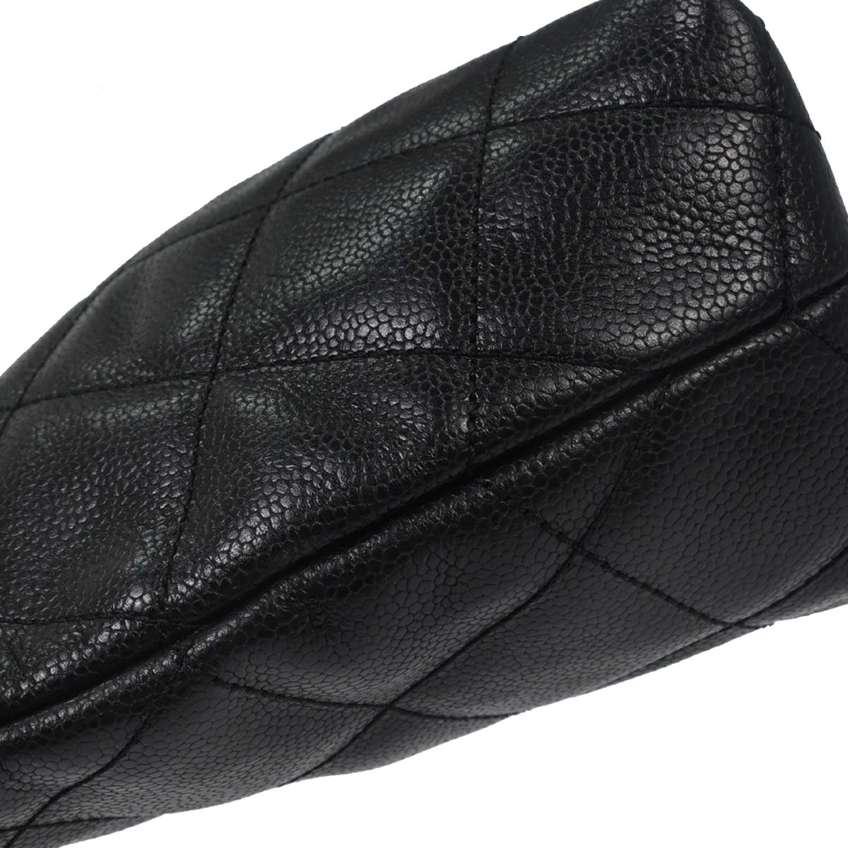 Chanel Black Caviar Skin Tote Handbag