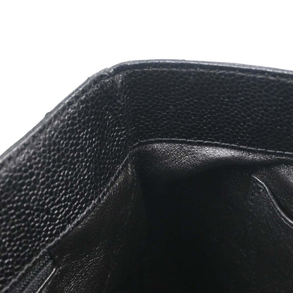 Chanel Black Caviar Skin Tote Handbag