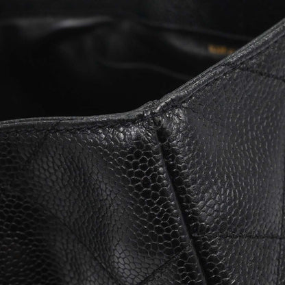 Chanel Black Caviar Skin Tote Handbag
