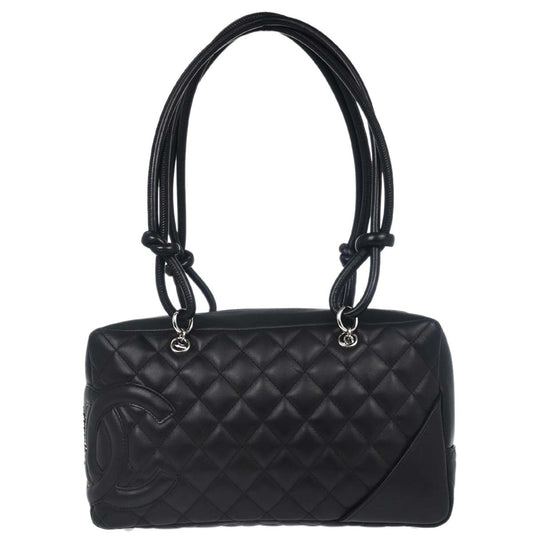 Chanel Black Calfskin Cambon Ligne Bowling Bag 27