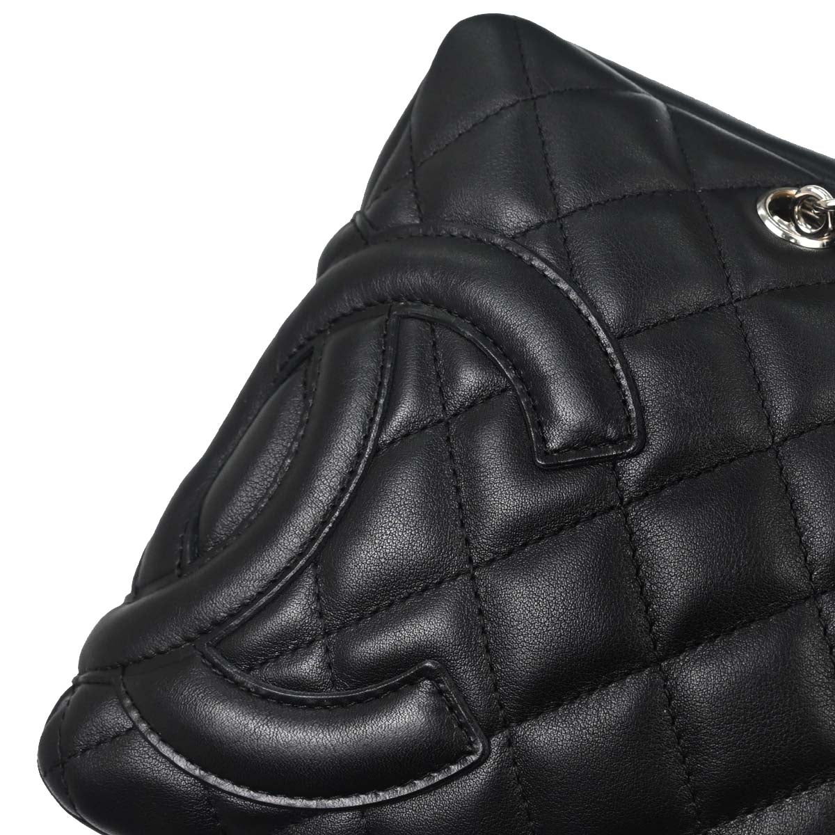 Chanel Black Calfskin Cambon Ligne Bowling Bag 27