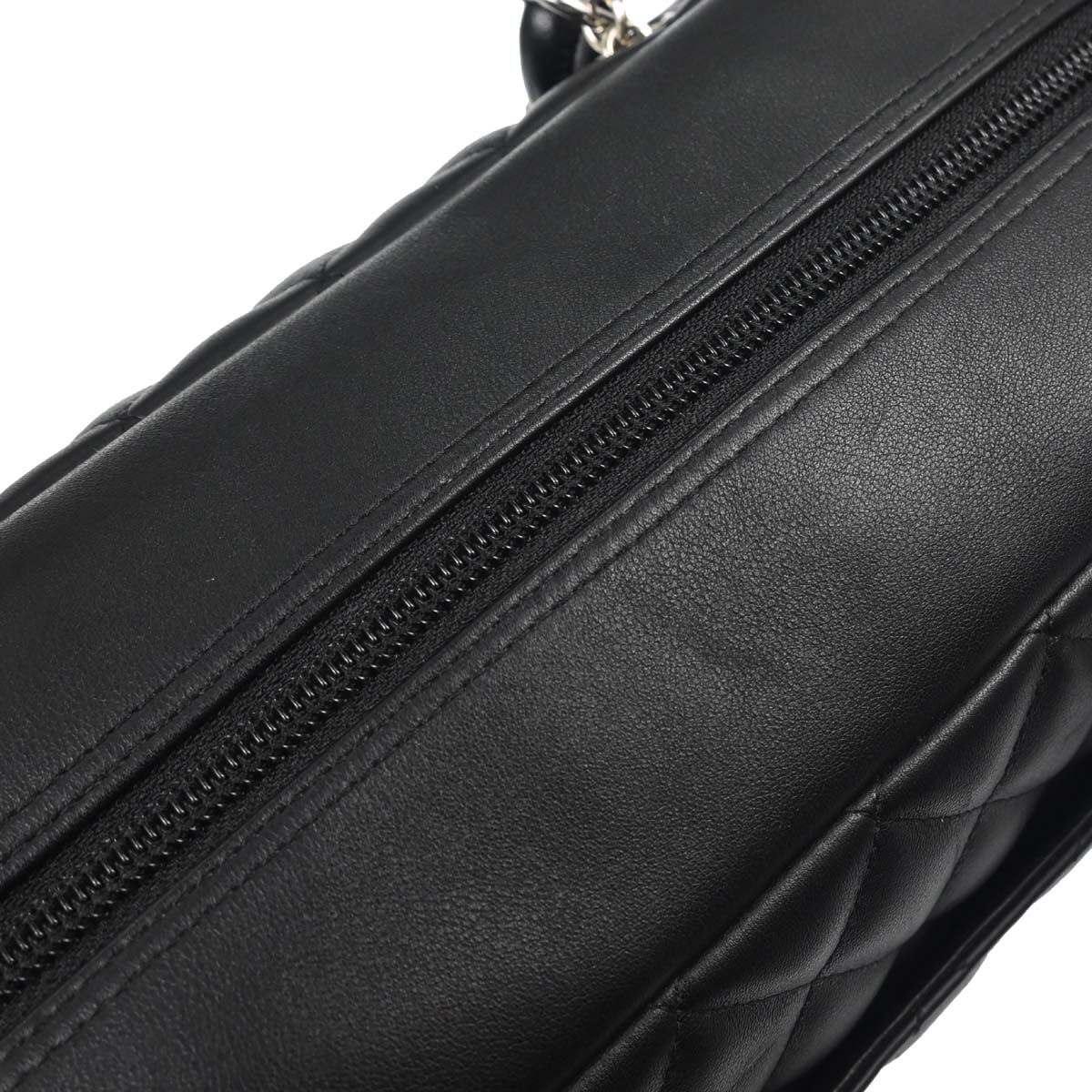 Chanel Black Calfskin Cambon Ligne Bowling Bag 27