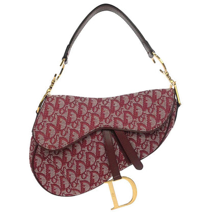Christian Dior Bordeaux Trotter Saddle Handbag