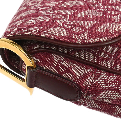 Christian Dior Bordeaux Trotter Saddle Handbag