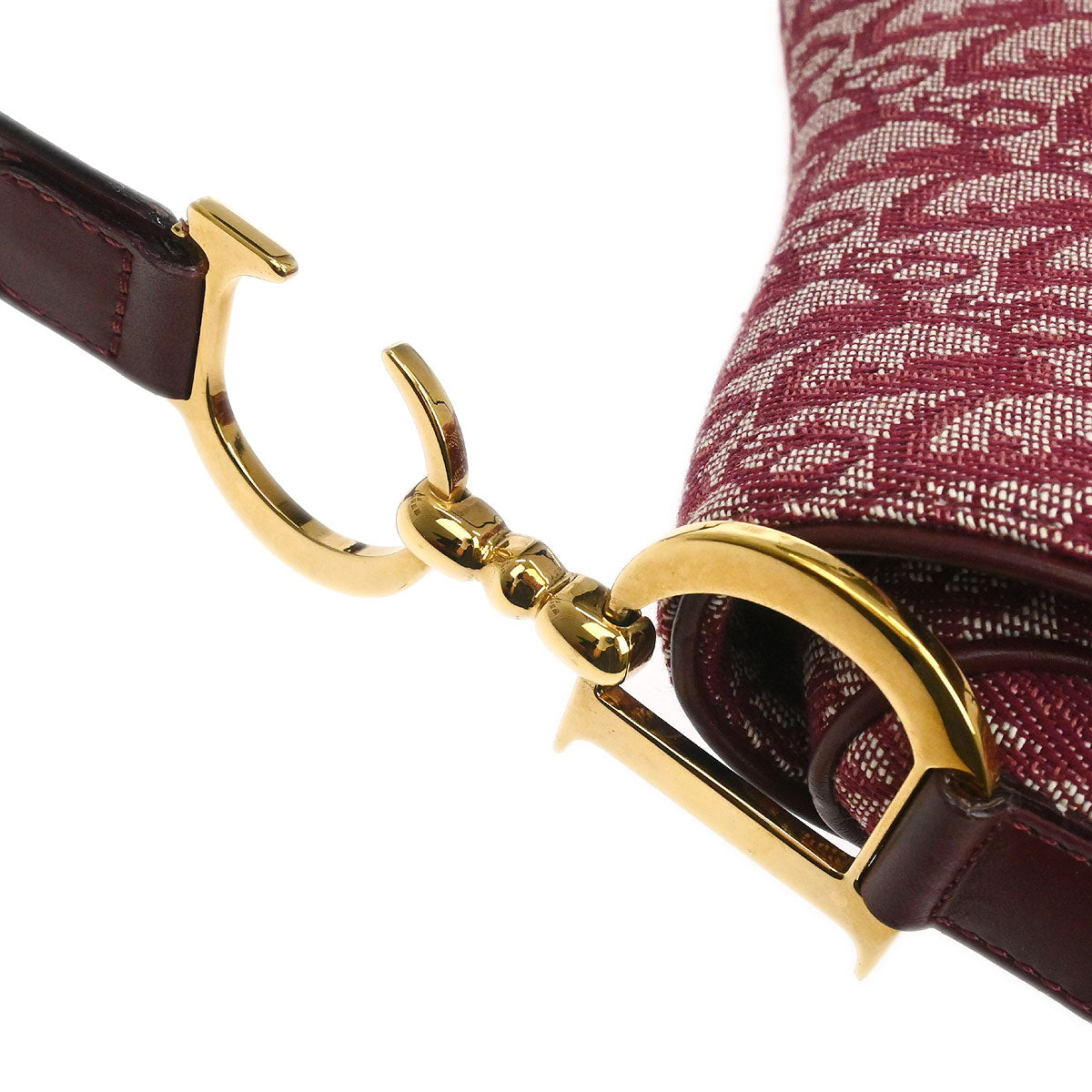 Christian Dior Bordeaux Trotter Saddle Handbag