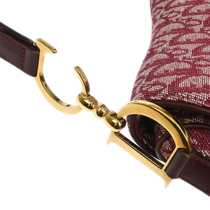 Christian Dior Bordeaux Trotter Saddle Handbag