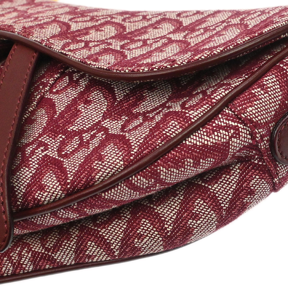 Christian Dior Bordeaux Trotter Saddle Handbag