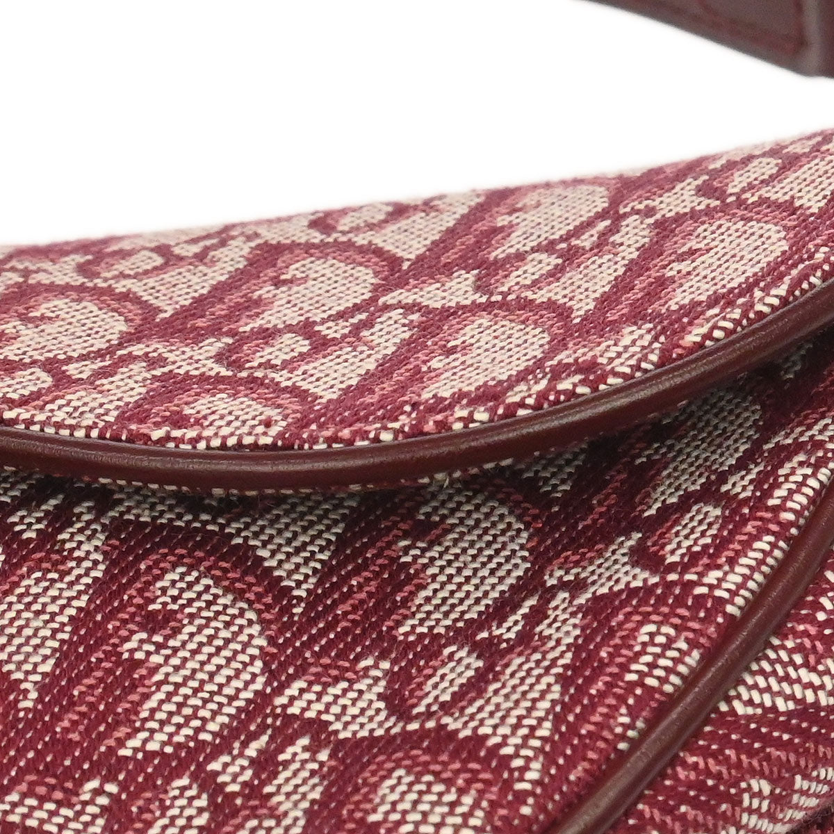 Christian Dior Bordeaux Trotter Saddle Handbag