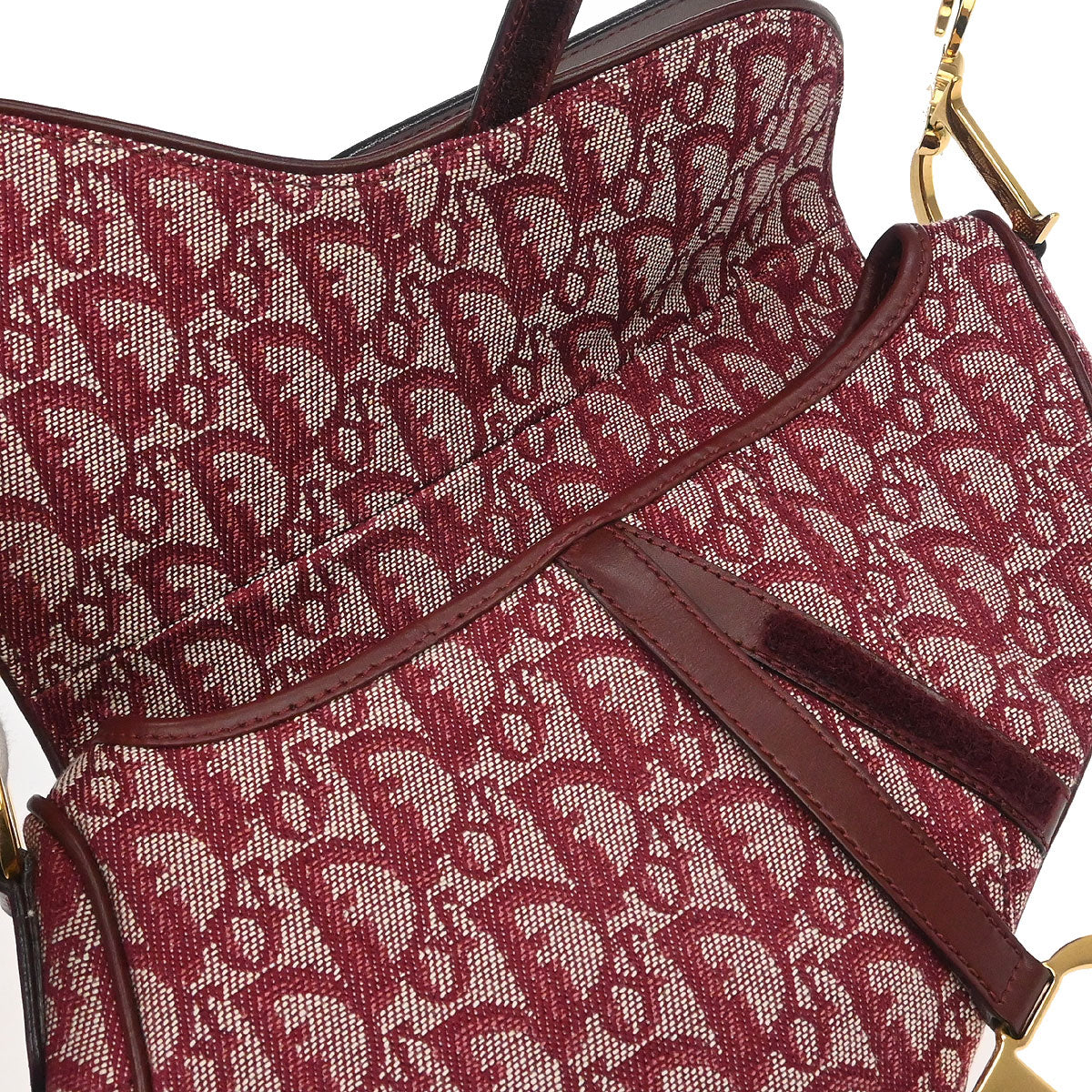 Christian Dior Bordeaux Trotter Saddle Handbag