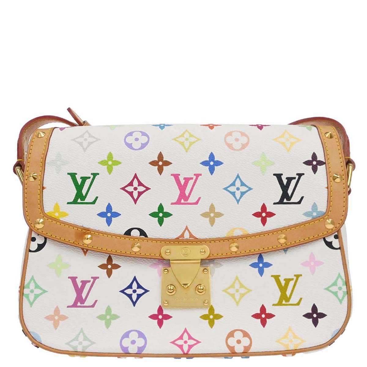 Louis Vuitton White Monogram Multicolor Sologne Shoulder M92661