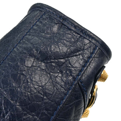 Balenciaga Navy Lambskin The City Mini 2way Shoulder Handbag