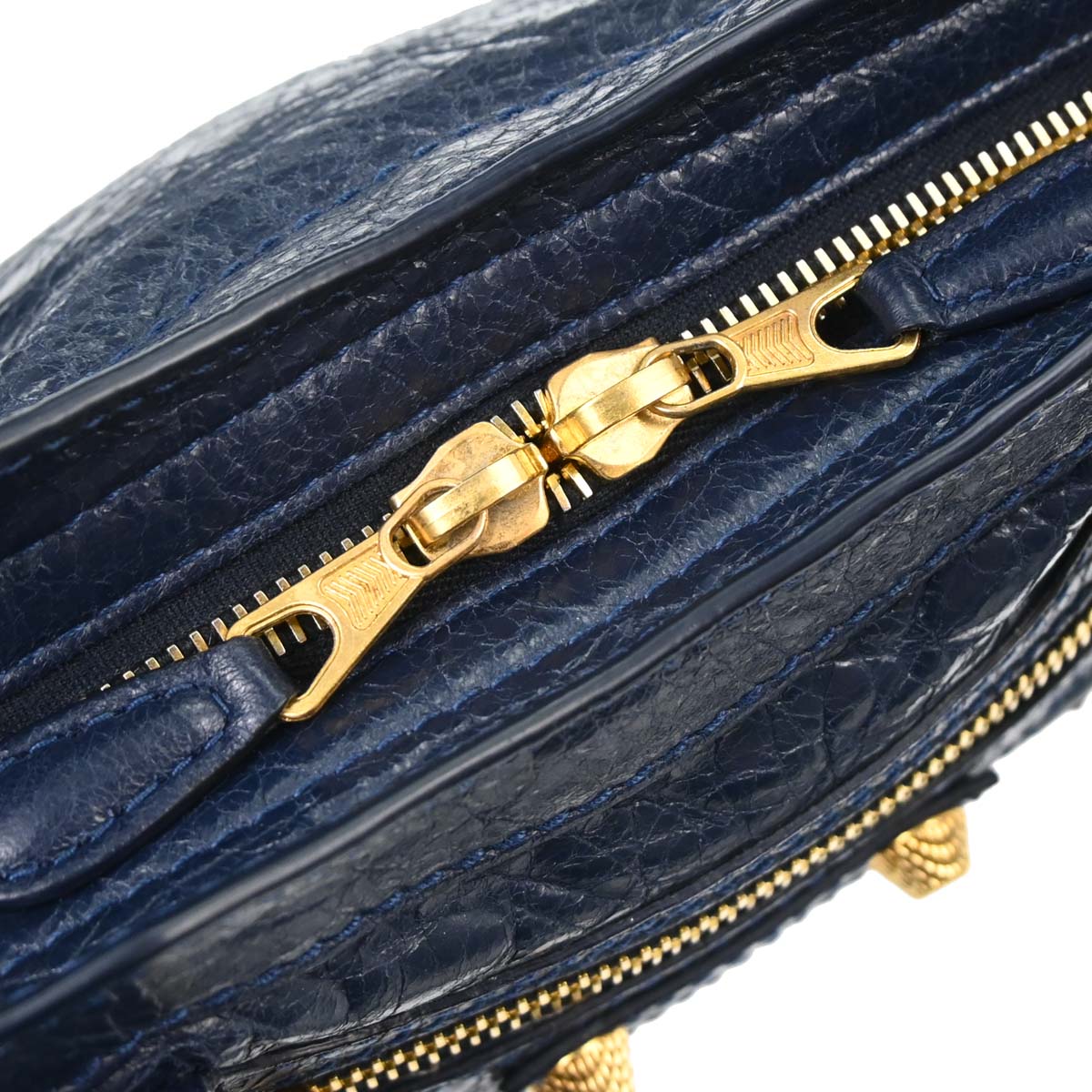 Balenciaga Navy Lambskin The City Mini 2way Shoulder Handbag