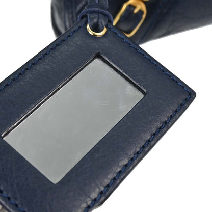 Balenciaga Navy Lambskin The City Mini 2way Shoulder Handbag