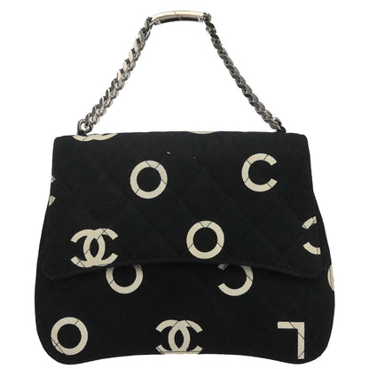 Chanel 1996-1997 Black Canvas Chain Handbag