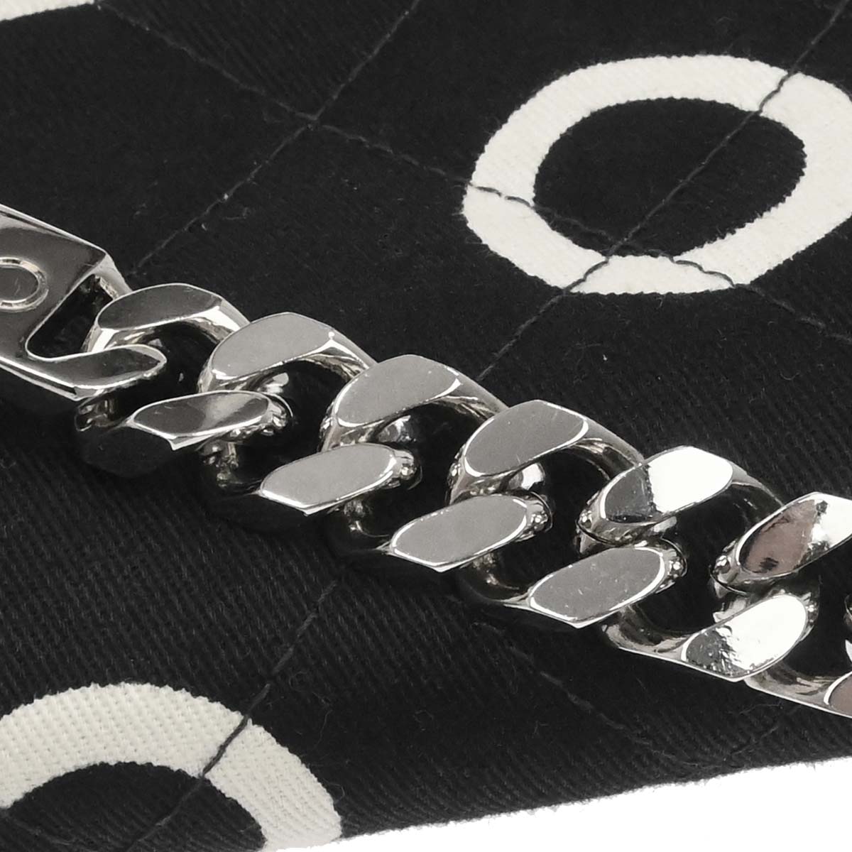 Chanel 1996-1997 Black Canvas Chain Handbag