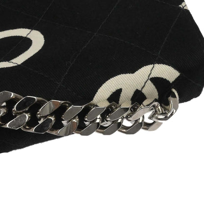 Chanel 1996-1997 Black Canvas Chain Handbag