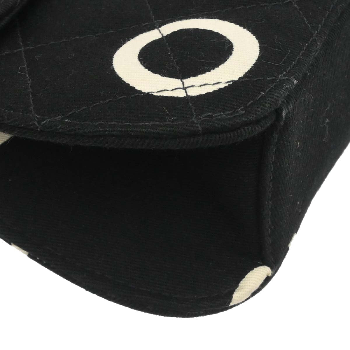 Chanel 1996-1997 Black Canvas Chain Handbag