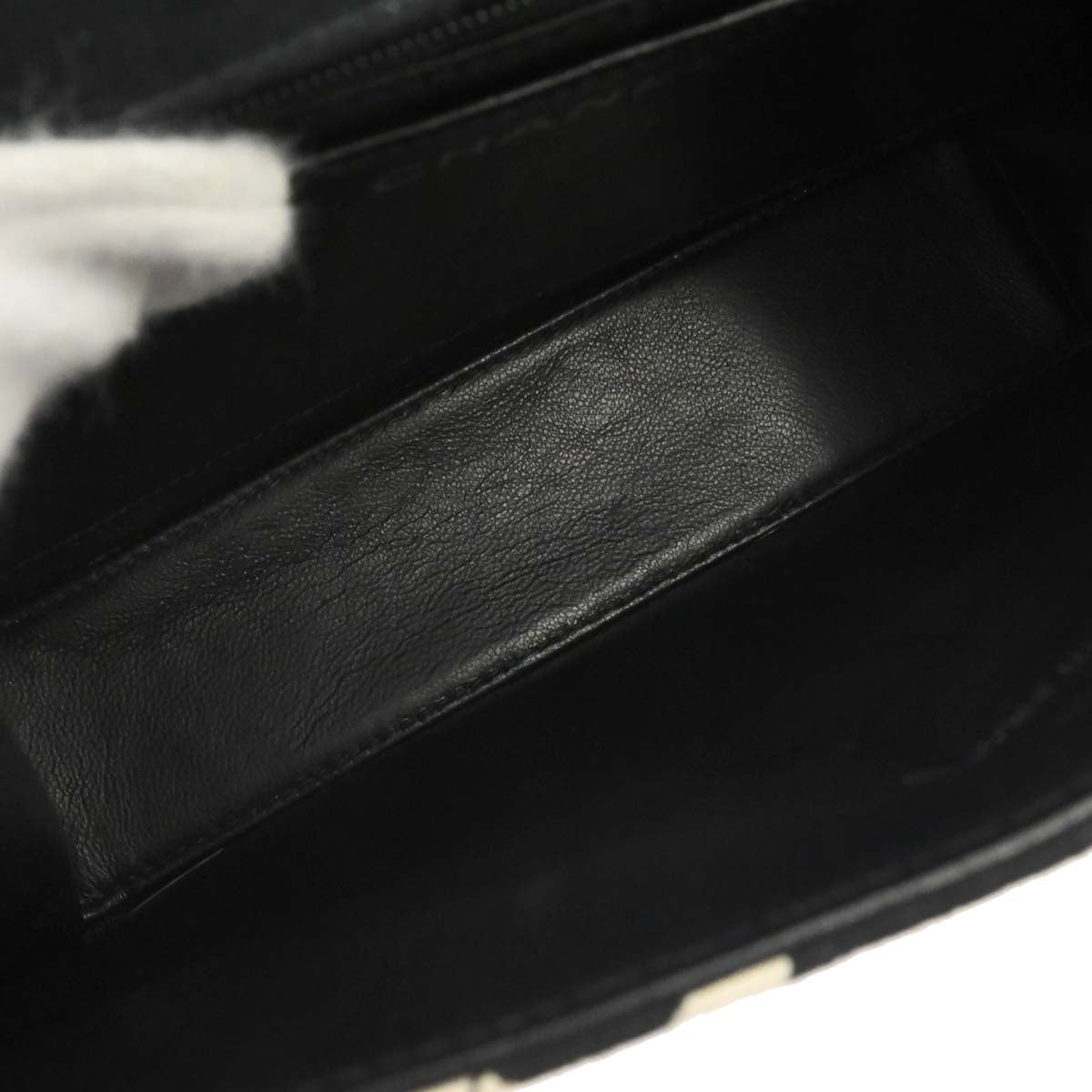Chanel 1996-1997 Black Canvas Chain Handbag