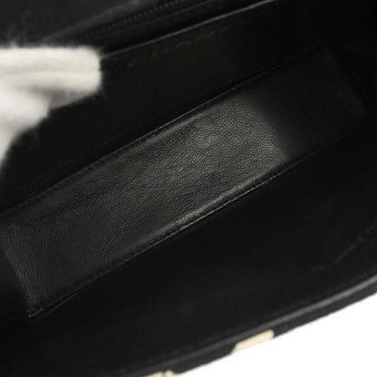 Chanel 1996-1997 Black Canvas Chain Handbag