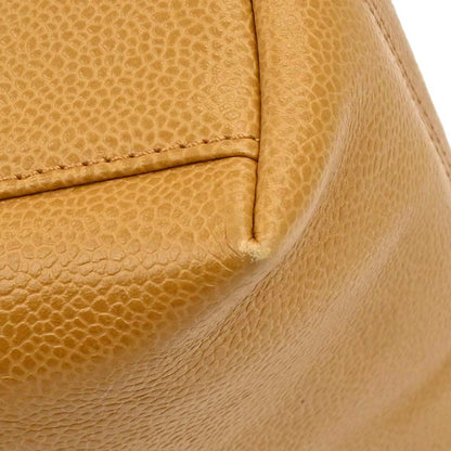 Chanel Beige Caviar Skin Tote Chain Shoulder Bag