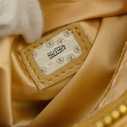 Chanel Beige Caviar Skin Tote Chain Shoulder Bag