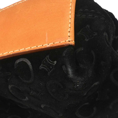Celine Black Suede C Macadam Tote Handbag