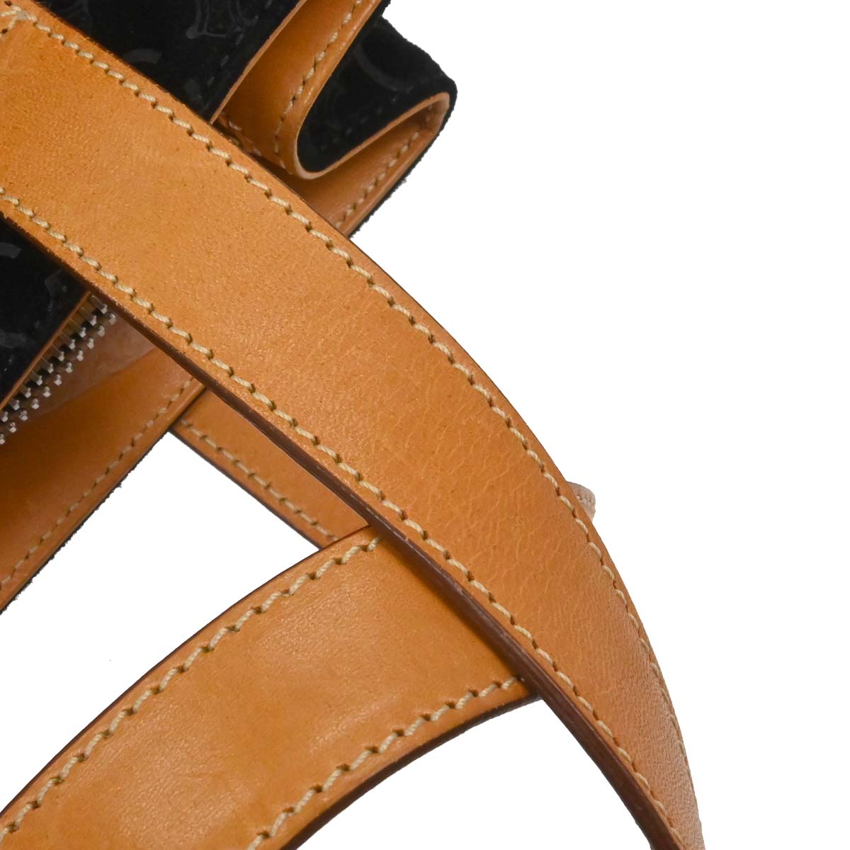 Celine Black Suede C Macadam Tote Handbag