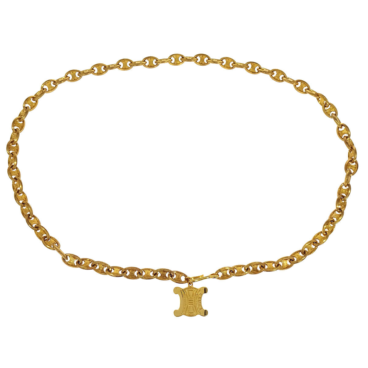 Celine Macadam Chain Belt Gold