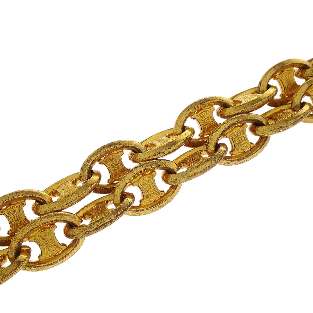 Celine Macadam Chain Belt Gold