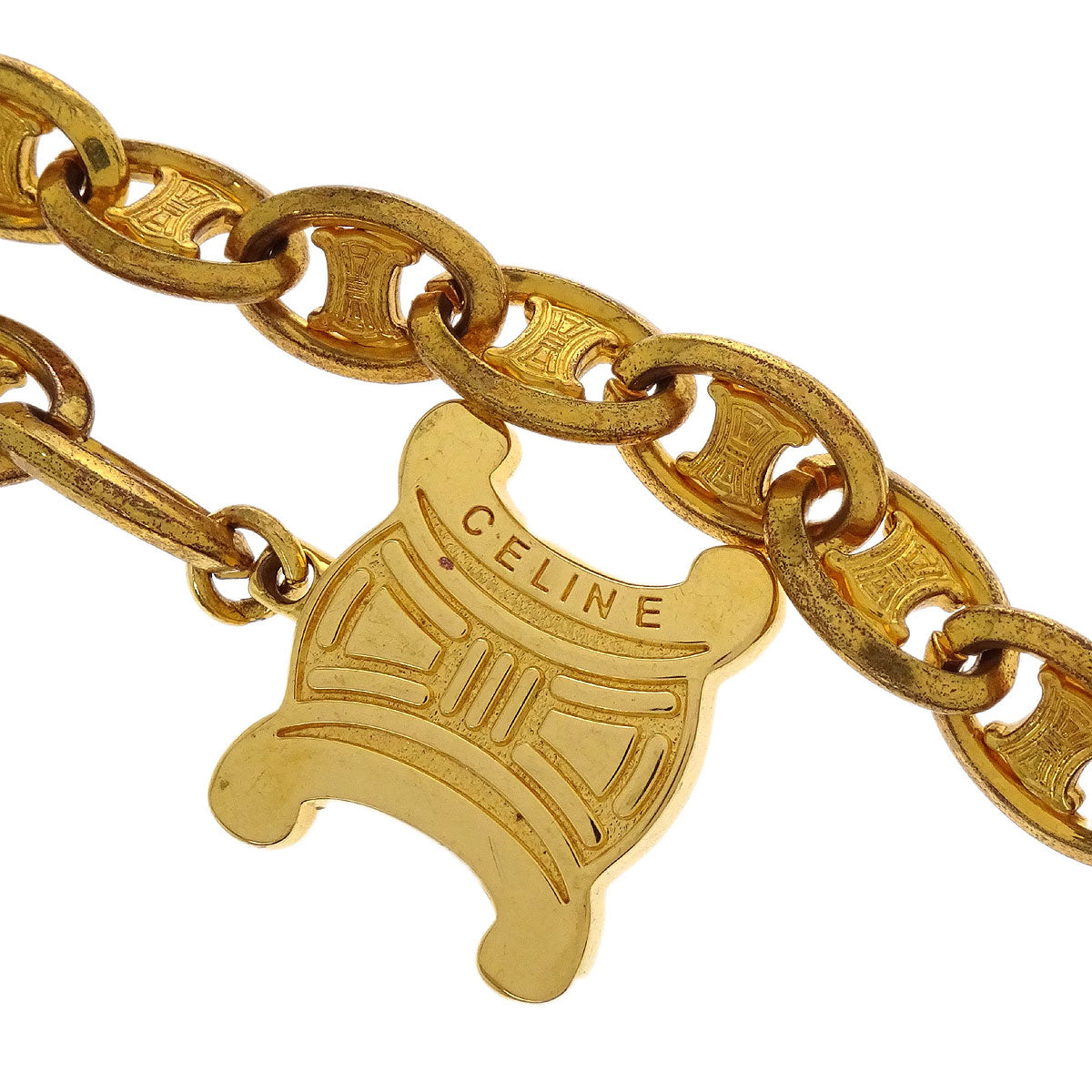 Celine Macadam Chain Belt Gold