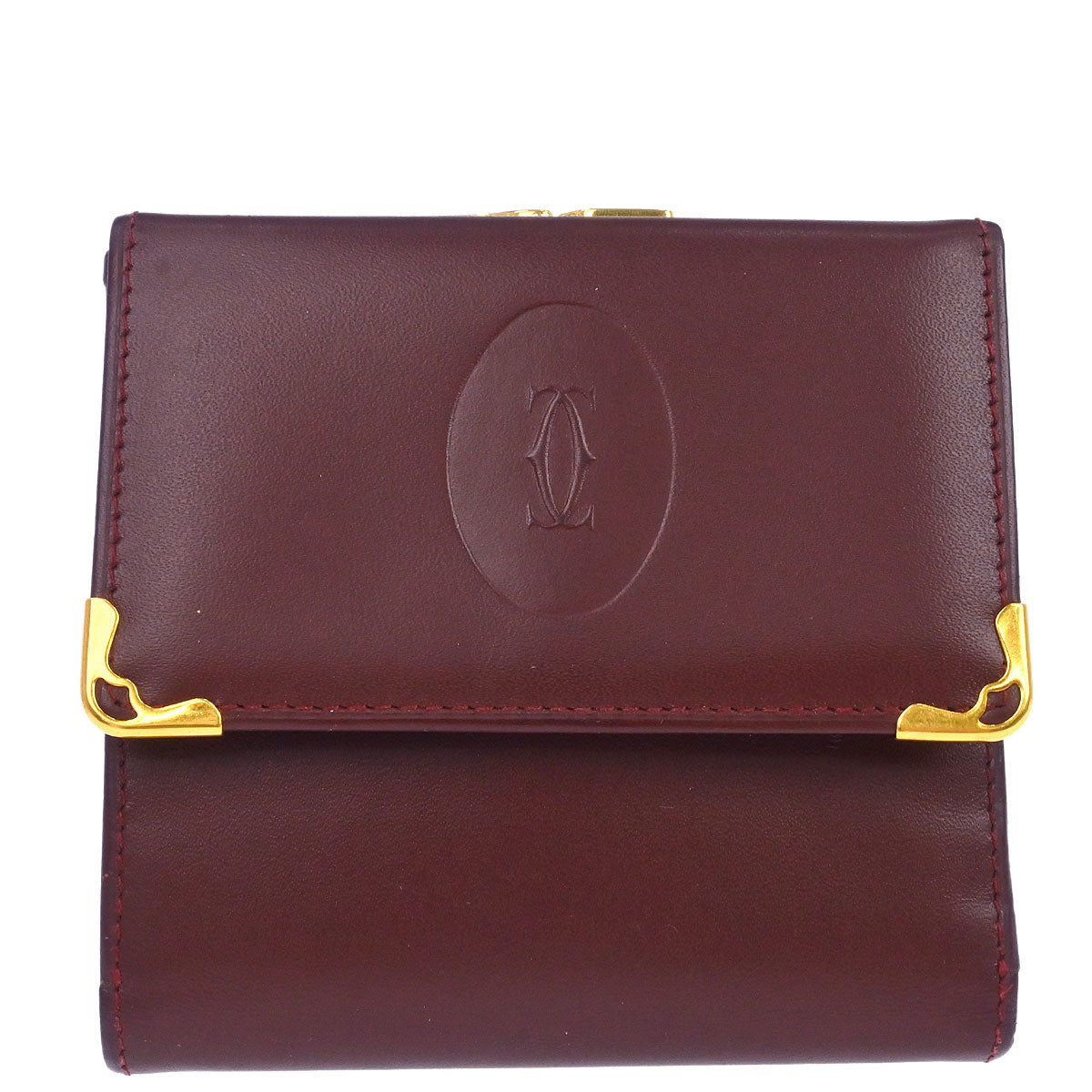 Cartier Must de Cartier Bordeaux Trifold Wallet