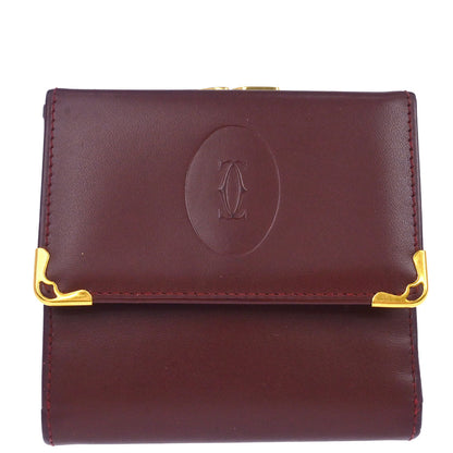 Cartier Must de Cartier Bordeaux Trifold Wallet