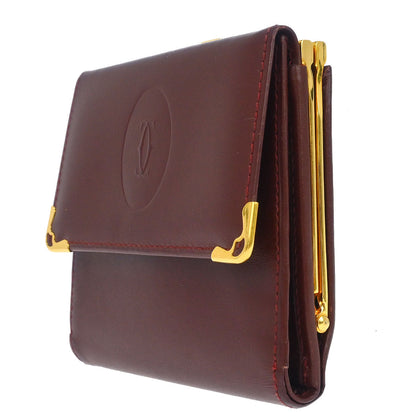 Cartier Must de Cartier Bordeaux Trifold Wallet