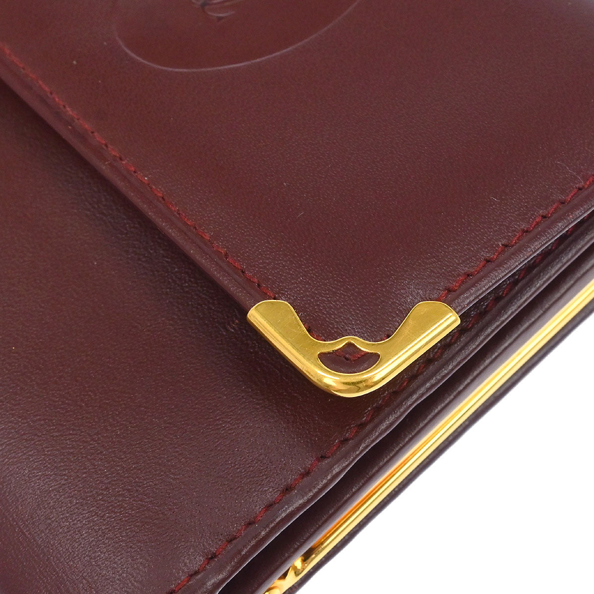 Cartier Must de Cartier Bordeaux Trifold Wallet