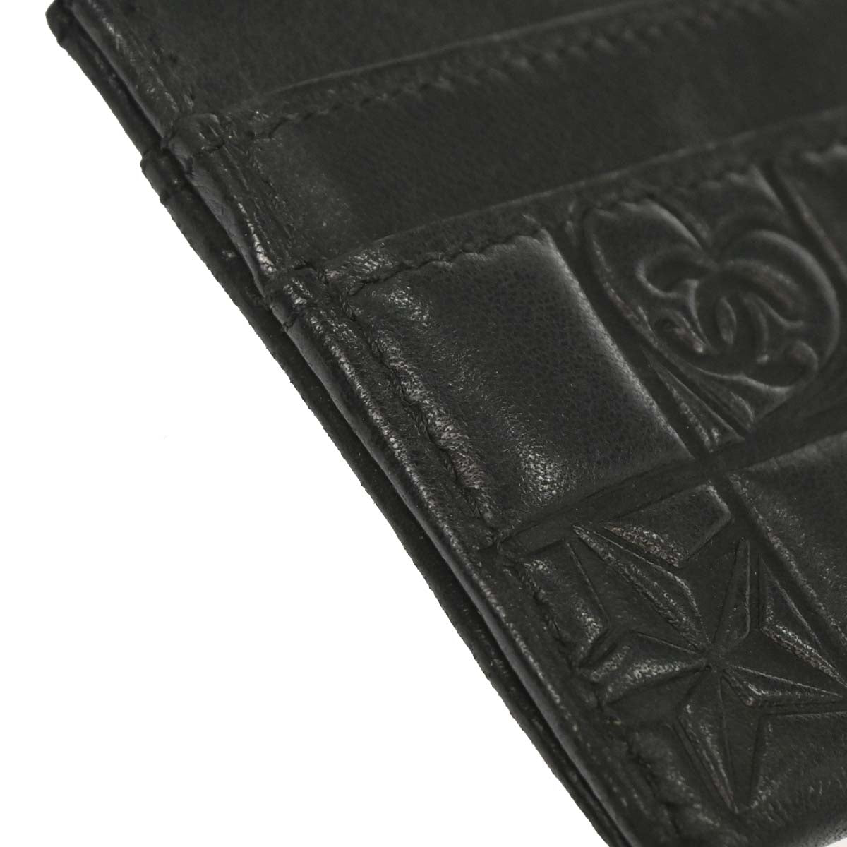 Chanel Black Lambskin Icon Cardholder Small Good