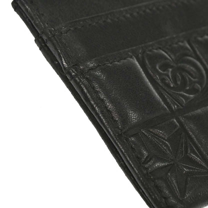 Chanel Black Lambskin Icon Cardholder Small Good