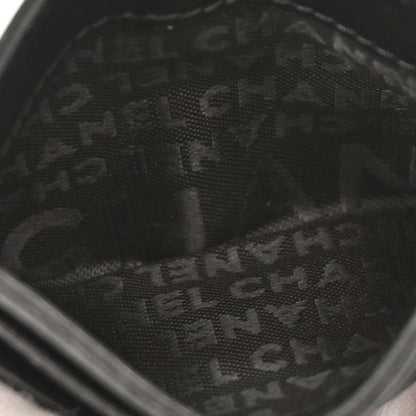 Chanel Black Lambskin Icon Cardholder Small Good