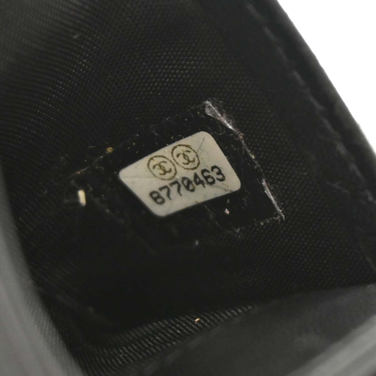 Chanel Black Lambskin Icon Cardholder Small Good