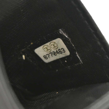 Chanel Black Lambskin Icon Cardholder Small Good