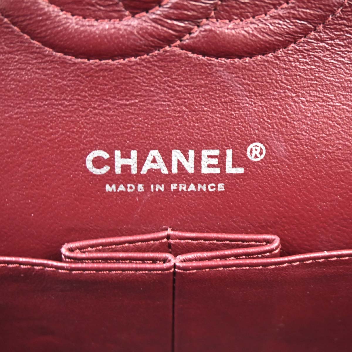 Chanel 2014 Black Caviar Skin Medium Classic Double Flap Shoulder Bag