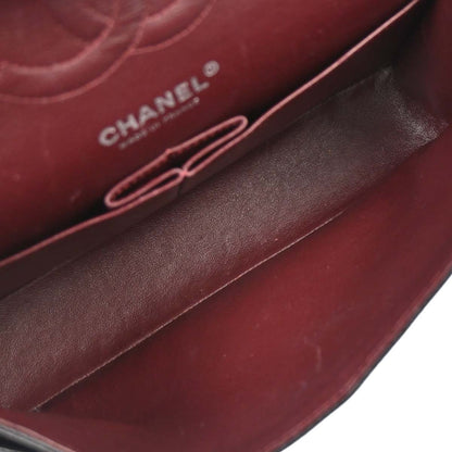 Chanel Black Calfskin Medium Classic Double Flap Shoulder Bag