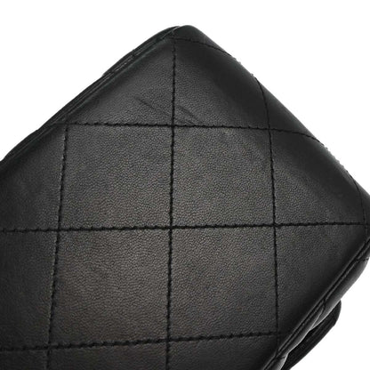 Chanel 2012-2013 Black Lambskin Jumbo Classic Double Flap Shoulder Bag