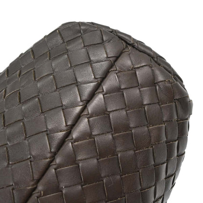 Bottega Veneta Brown Calfskin Intrecciato Briefcase Handbag