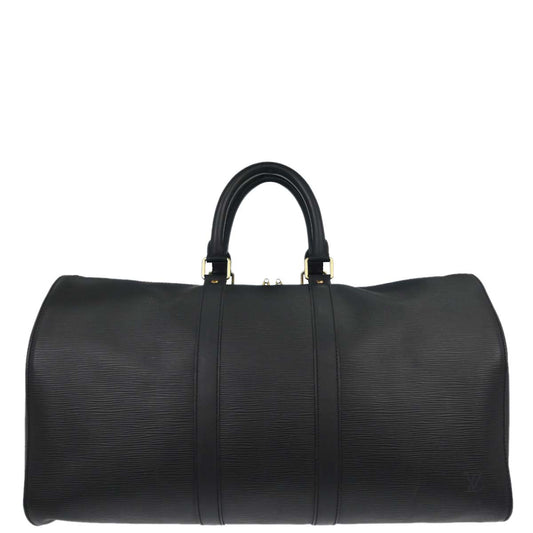Louis Vuitton Black Epi Keepall 45 Duffle Bag M42972