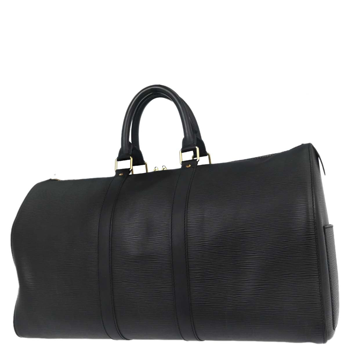 Louis Vuitton Black Epi Keepall 45 Duffle Bag M42972