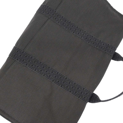 Hermes Gray Canvas Herline Tote TGM Handbag