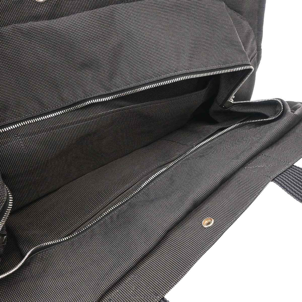 Hermes Gray Canvas Herline Tote TGM Handbag
