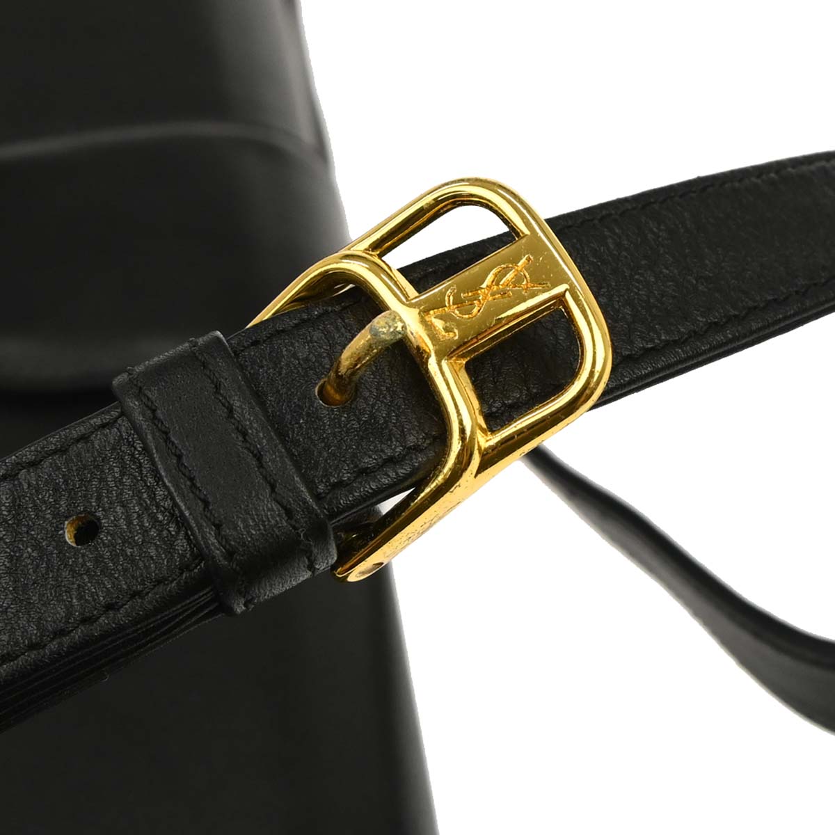 Yves Saint Laurent Black Leather Shoulder Bag