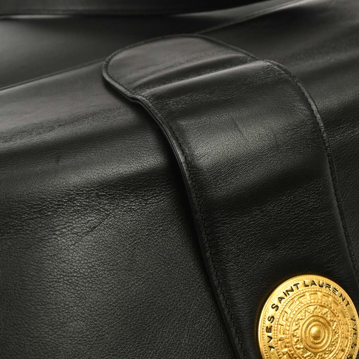 Yves Saint Laurent Black Leather Shoulder Bag