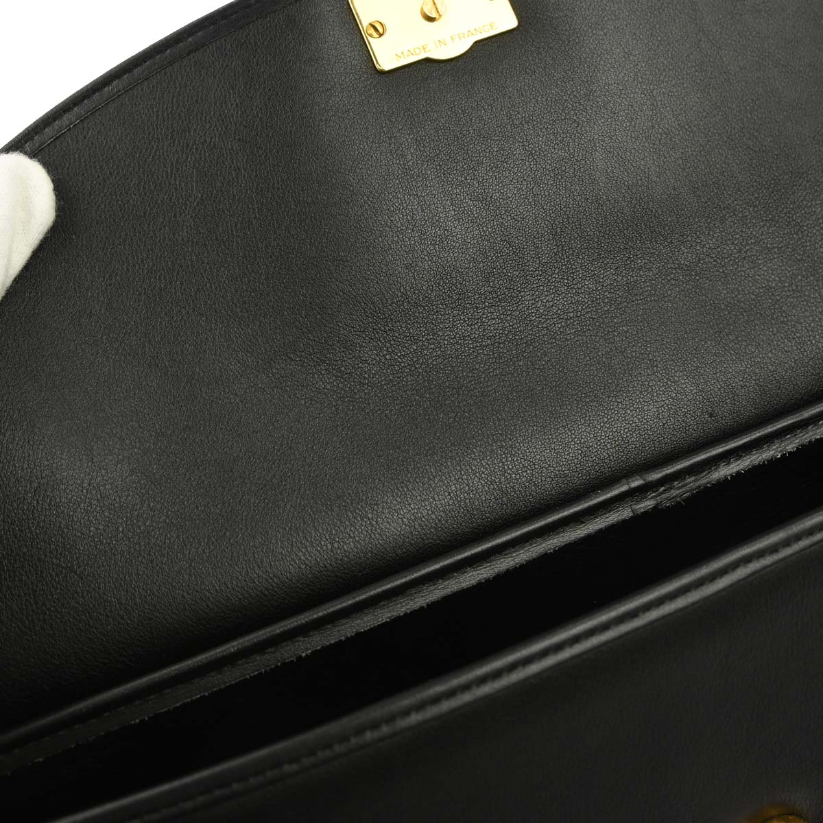 Yves Saint Laurent Black Leather Shoulder Bag